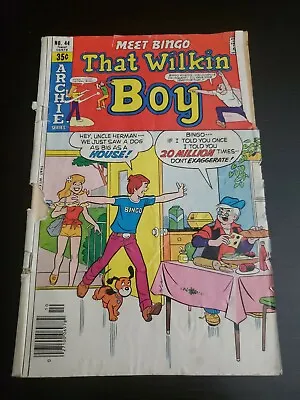 Buy 1978 ARCHIE COMIC BOOK MEET BINGO That Wilkin Boy #44  • 4£
