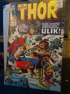 Buy THOR #137 MARVEL COMICS 1967 1ST APPEARANCE OF ULIK Complete • 12£