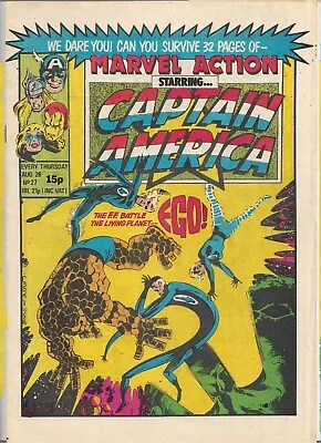 Buy Marvel Action Starring Captain America #27 Weekly VG (1981) Marvel Comics UK • 3.75£