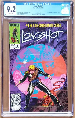 Buy LONGSHOT #1 (1985 Series) - 1st Appearance Of Longshot & Spiral - CGC 9.2 WP • 85£