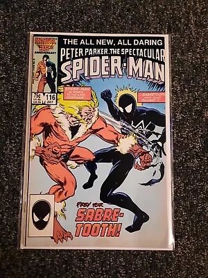 Buy Peter Parker, The Spectacular Spider-Man #116 - 1st Full App Of The Foreigner • 8.99£