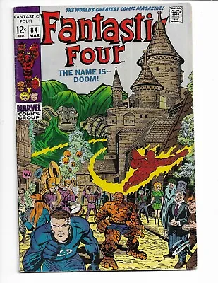 Buy Fantastic Four 84 - Vg+ 4.5 - Doctor Doom - Crystal - Thing - Nick Fury (1969) • 32.77£