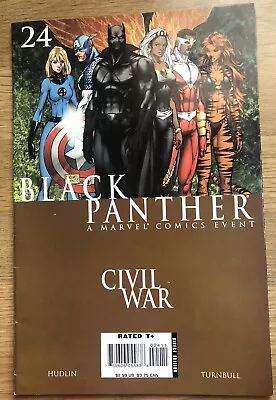 Buy Civil War: Black Panther Marvel Comic #24 (2007) • 3.25£