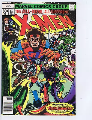 Buy Uncanny X-Men #107 Marvel 1977 1ST Full App STARJAMMERS ! • 197.89£