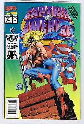 Buy Captain America 431 4.5 Newstand  1st Free Spirit Wk3 • 7.90£