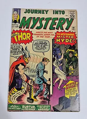 Buy 1963 Journey Into Mystery #99 Key 1st Appearance Of Mr. Hyde And Surtur  • 79.40£