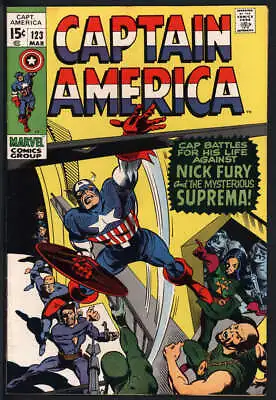 Buy Captain America #123 7.5 // 1st Appearance Of Suprema Marvel Comics 1970 • 49.57£