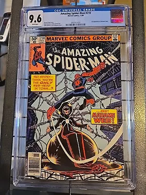 Buy Amazing Spider-Man #210 Marvel 11/80 CGC 9.6 White Newsstand Edition Madame Web • 237.17£