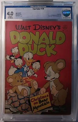 Buy Four Color # 178 Dell, 12/1947 CBCS 4.0 Cream/OW Pages. 1st Uncle Scrooge. • 834.06£
