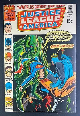 Buy Justice League Of America (1960) #87 FN/VF (7.0) Neal Adams Cover Zatanna App • 24.32£