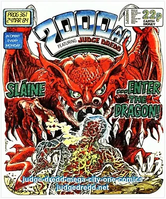 Buy 2000AD Prog 361 Judge Dredd Comic Book Issue Very Good To Excellent Condition () • 6.99£
