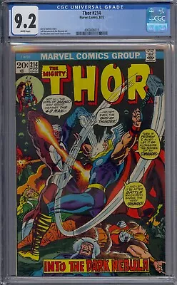 Buy Thor #214 Cgc 9.2 Sal Buscema Jim Mooney White Pages • 94.87£