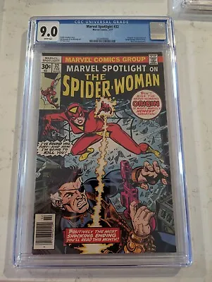 Buy Marvel Spotlight #32 CGC 9.0 WHITE PAGES 1st Appearance SPIDER-WOMAN • 198.57£