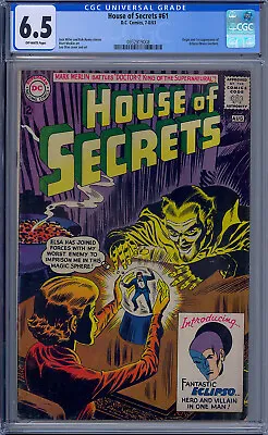 Buy Cgc 6.5 House Of Secrets #61 1st Appearance Eclipso Dc Horror 1963 Ow Pages • 476.66£