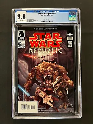Buy Star Wars: Republic #70 CGC 9.8 (2004) - Rancor Monster Cover! - HTF 9.8 Copy! • 182.11£