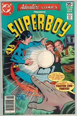 Buy Adventure Comics 458 With Superboy & Eclipso!  VG/Fine 1978 DC Comic • 2.33£