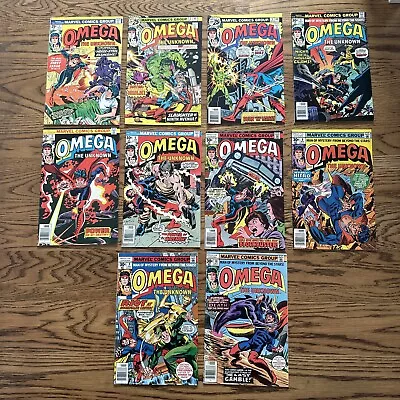 Buy Omega The Unknown #1 2 3 4 5 6 7 8 9 10 (Marvel 1975-1977) Complete Set • 29.56£