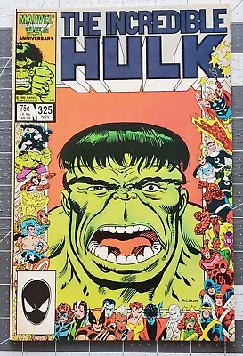 Buy Incredible Hulk #325 (Marvel, 1986) 25th Anniversary 1st Rick Jones As Hulk VF+ • 7.90£
