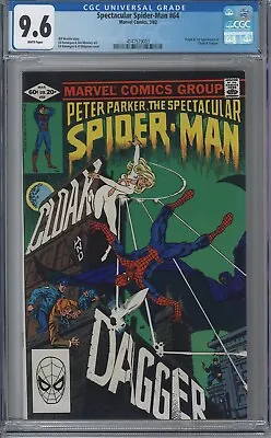 Buy Spectacular Spider-Man 64 CGC 9.6 NM+ WP Origin And  1st App Cloak & Dagger 1982 • 235.76£