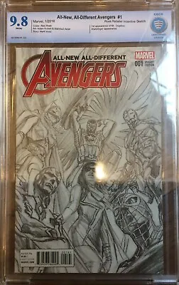 Buy All New All Different Avengers #1 1:200 Retailer Ross Sketch Variant CBCS 9.8 • 236£