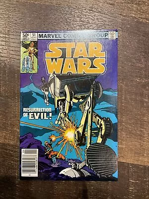 Buy Star Wars #51 Newsstand Marvel Comic Book 1981 Resurrection Of Evil • 11.92£
