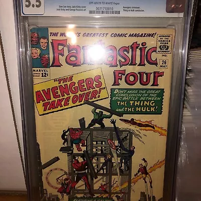 Buy Fantastic Four 26 Cgc 5.5 Hulk Vs Thing N Avengers • 258.19£