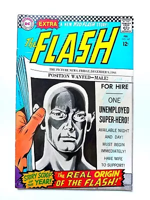 Buy Flash #167 DC Comics (1967) Origin Of Barry Allen Retold • 12.06£