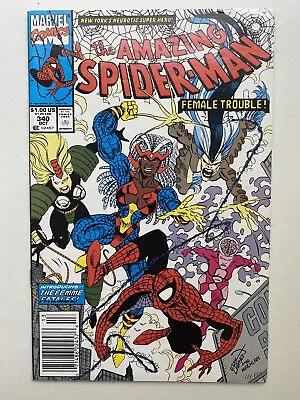 Buy Amazing Spider-Man #340 Newsstand Comic First Femmes Fatale! GEMINI SHIPPED • 7.90£