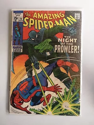 Buy The Amazing Spider-Man #78 - 1st App Of The Prowler 1969 Marvel Comic • 75£