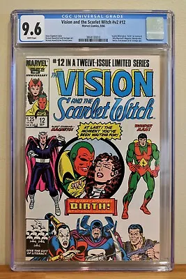 Buy Vision And The Scarlet Witch #12 CGC 9.6 - WHITE *1st App SPEED & WICCAN*  • 179.25£