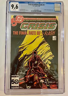 Buy CRISIS ON INFINITE EARTHS #8 (DC Comics, 1985) CGC Graded 9.6 ~ White Pages • 58.70£