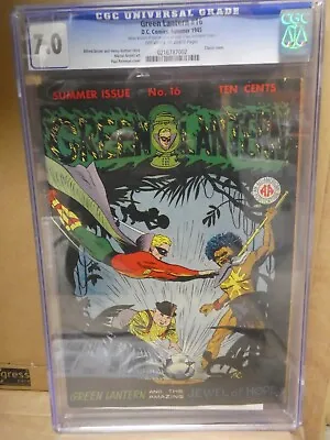 Buy Dc Comics Green Lantern 16 Classic Jungle Cover CGC 7.0 Justice League 1945 • 1,999.99£
