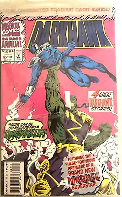 Buy Darkhawk Annual # 2. May 1993.  Polybagged With Cards.  Marvel Comics. 64 Pages. • 2.49£
