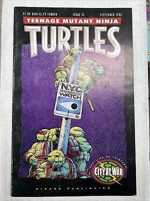 Buy 1992 Teenage Mutant Ninja Turtles #51 Sept. 1992 VG Condition! • 24.12£