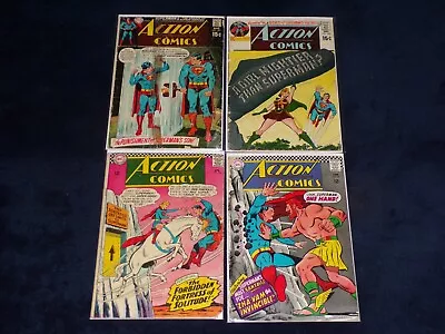 Buy Action Comics 336 351 391 395 Superman Low Grade Silver Age Lot Missing 300 317 • 21.37£