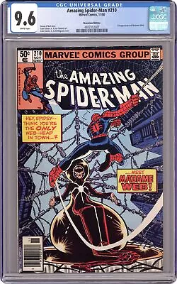 Buy Amazing Spider-Man #210N CGC 9.6 Newsstand 1980 4407312007 1st App. Madame Web • 232.18£