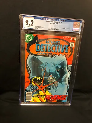 Buy Detective Comics #474 Cgc 9.2 Deadshot, Wonder Girl & Penguin Appearances!! • 139.92£