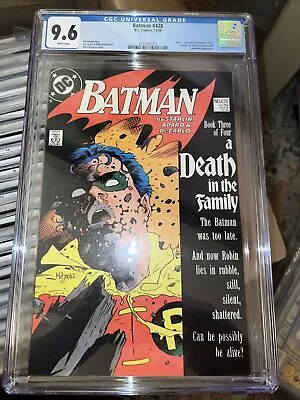 Buy Batman #428 CGC 9.6 Death Of Jason Todd  Death In The Family • 120.60£
