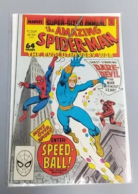 Buy The Amazing Spider-Man Super-Sized Annual # 22 🔑 Daredevil, 1st Speedball 1988 • 13.45£