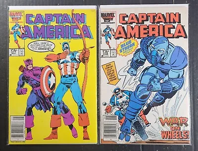 Buy Captain America #317 & 318 VF Newsstand- Marvel 1986 • 13.43£