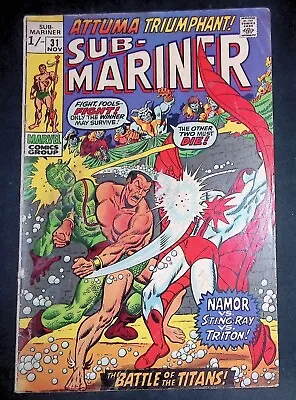 Buy Prince Namor, The Sub-Mariner #31 Bronze Age Marvel Comics VG • 9.99£