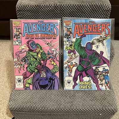 Buy The Avengers Marvel Comic Issue 267 & 269 - 1986 KANG 1ST APPEARANCE Bundle • 20£
