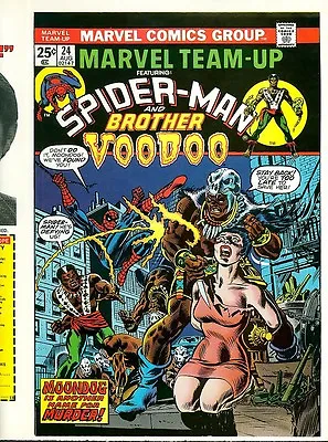 Buy Marvel Team-Up 24 COVER PROOF 1974 Amazing Spider-Man & Brother Voodoo KANE ART • 71.12£