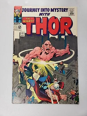 Buy Journey Into Mystery #121 - 1965 - Iconic Jack Kirby Absorbing Man Cover - Thor • 43.54£