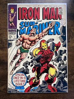 Buy Marvel Comics Iron Man And Sub Mariner #1 1967 VG • 29.99£