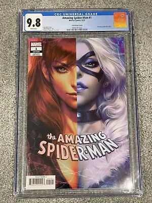 Buy Amazing Spider-Man #1 Artgerm Variant - CGC 9.8 - Mary Jane & Black Cat • 79.15£
