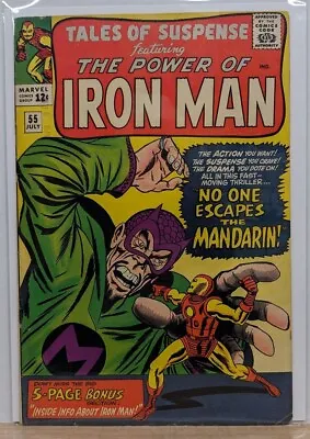 Buy TALES OF SUSPENSE #55 (1964) Silver Age Marvel Comics 3rd Appearance Of Mandarin • 76.41£