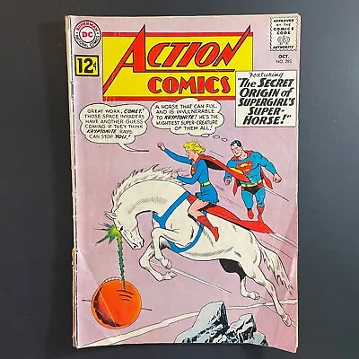 Buy Action Comics 293 Comet Origin Silver Age DC 1962 Superman Supergirl Comic Book • 15.95£