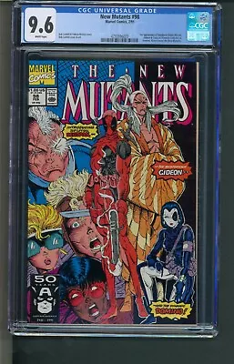 Buy New Mutants 98 CGC 9.6 White Pages 1st Deadpool • 479.70£