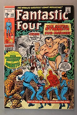 Buy Fantastic Four #102 *1970*  The Super-Strength Of The Sub-Mariner! Lee & Kirby • 47.32£